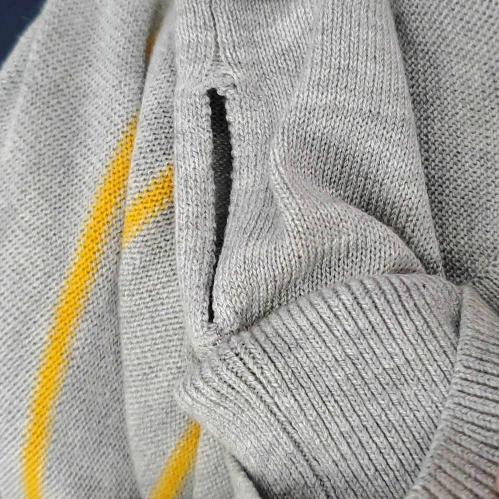Lululemon Twist & Wrap in Pop Stripe Heathered Light Gray/Bananarama FLAWED - Picture 5 of 7